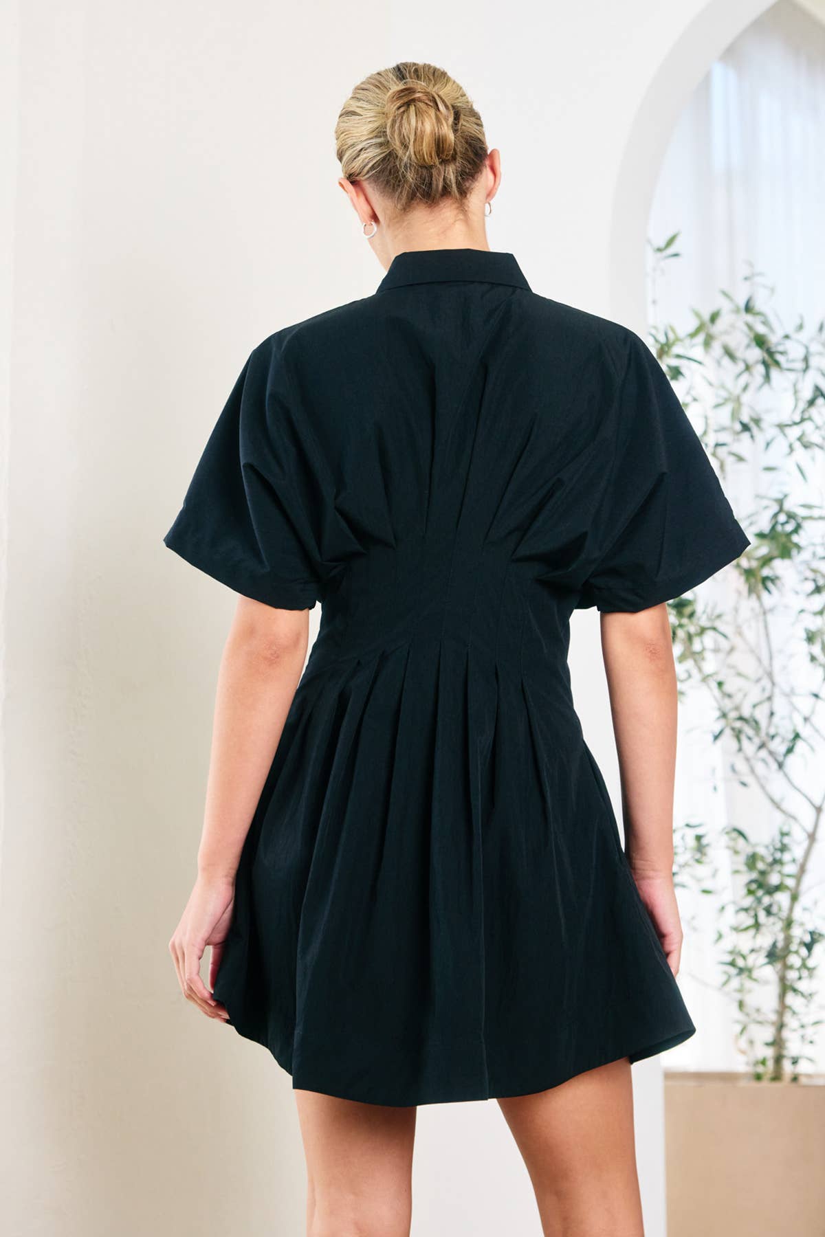 Pintuck Shirt Dress