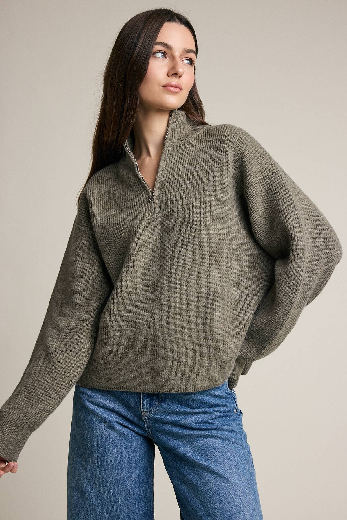 Everette Quarter Zip Sweater