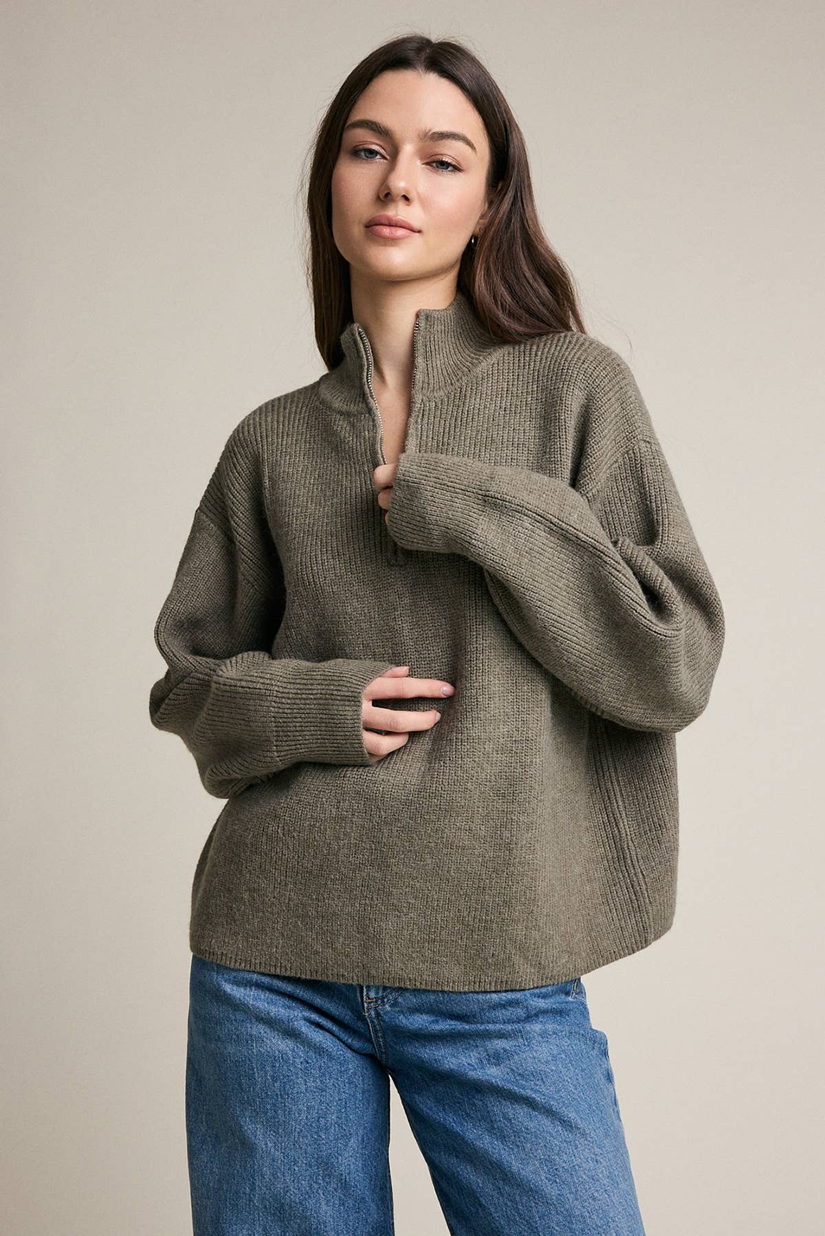 Everette Quarter Zip Sweater
