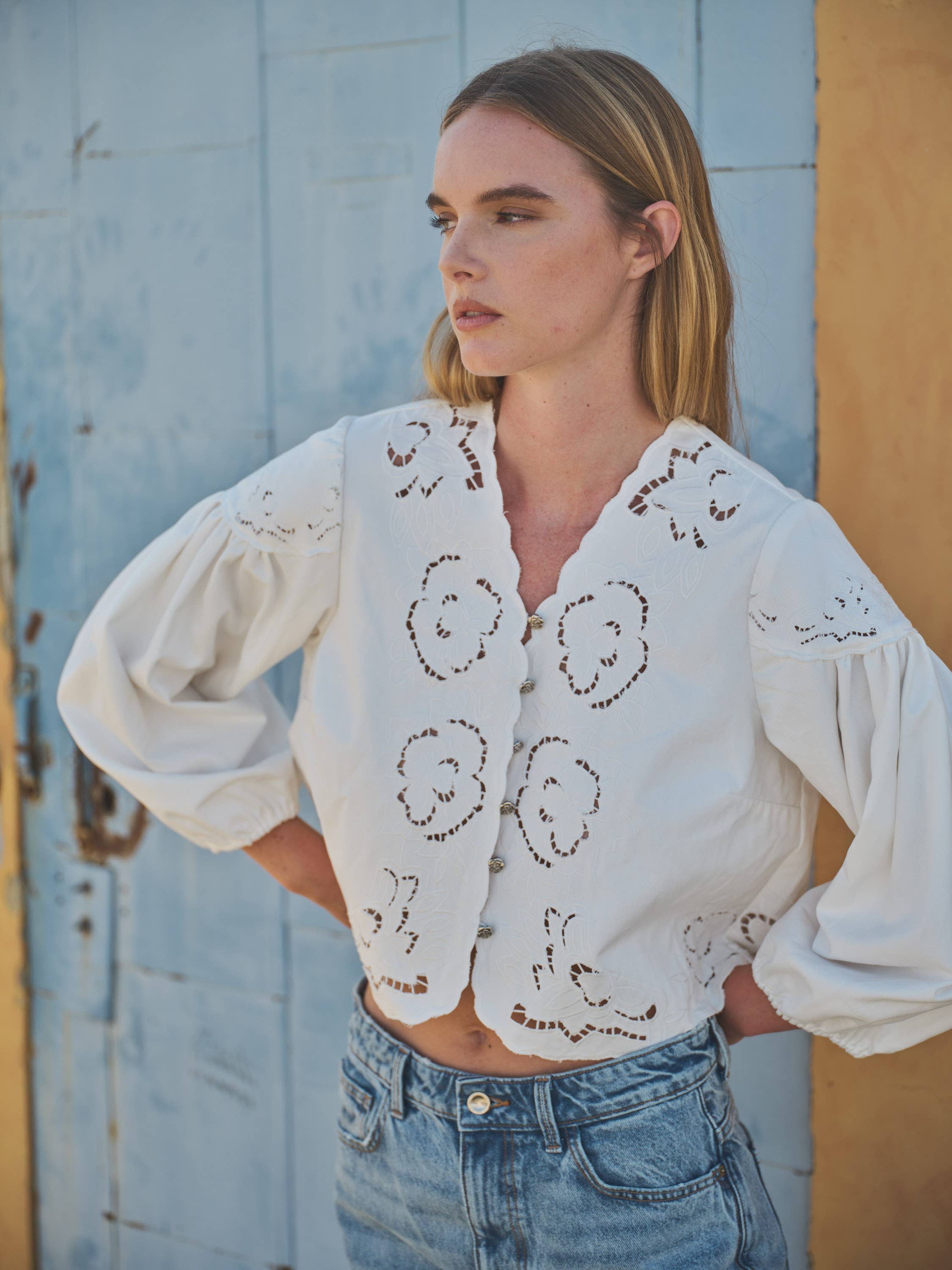 Willow Denim Blouse
