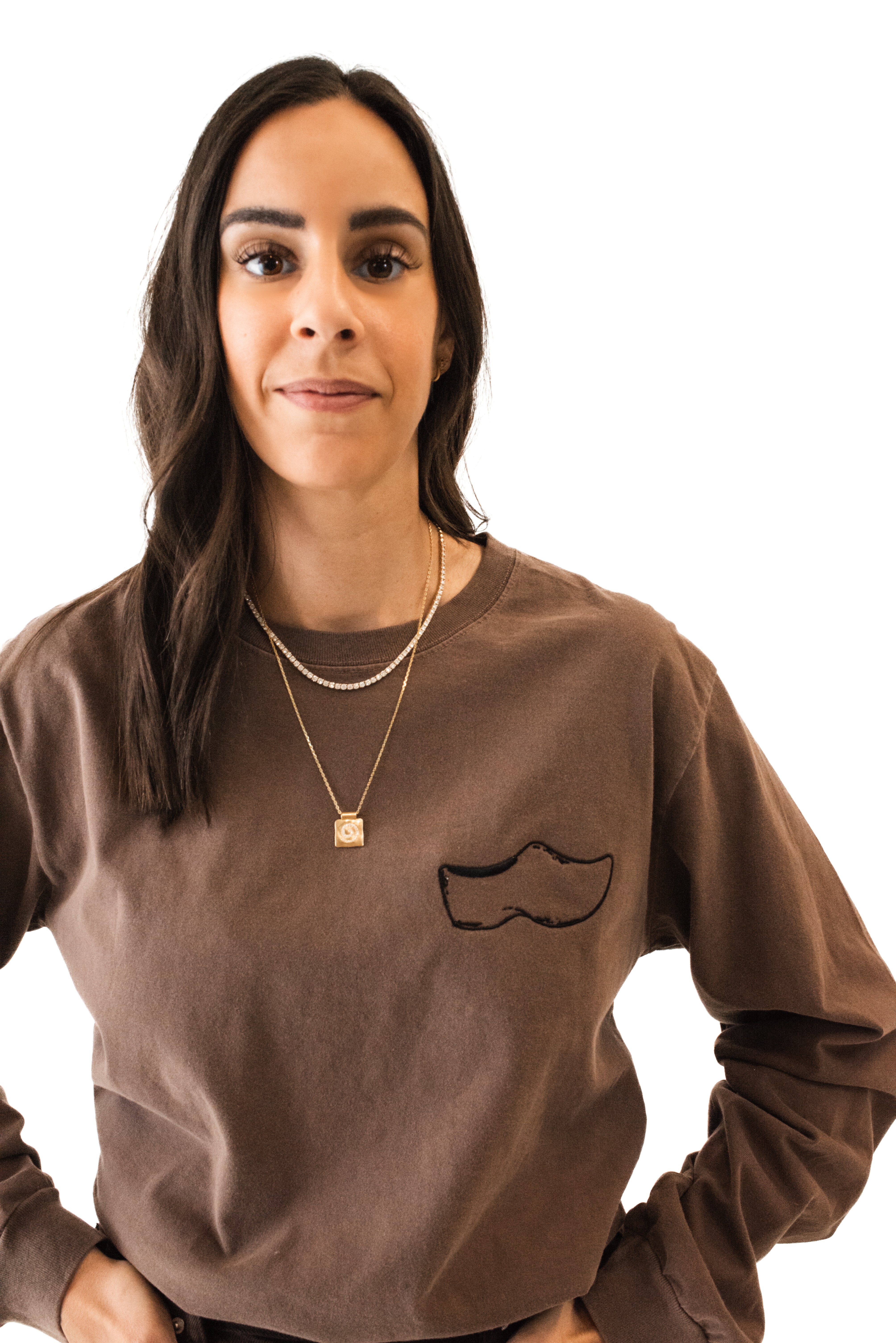 Dutch Girl™ Unisex Long Sleeve Tee | Cocoa