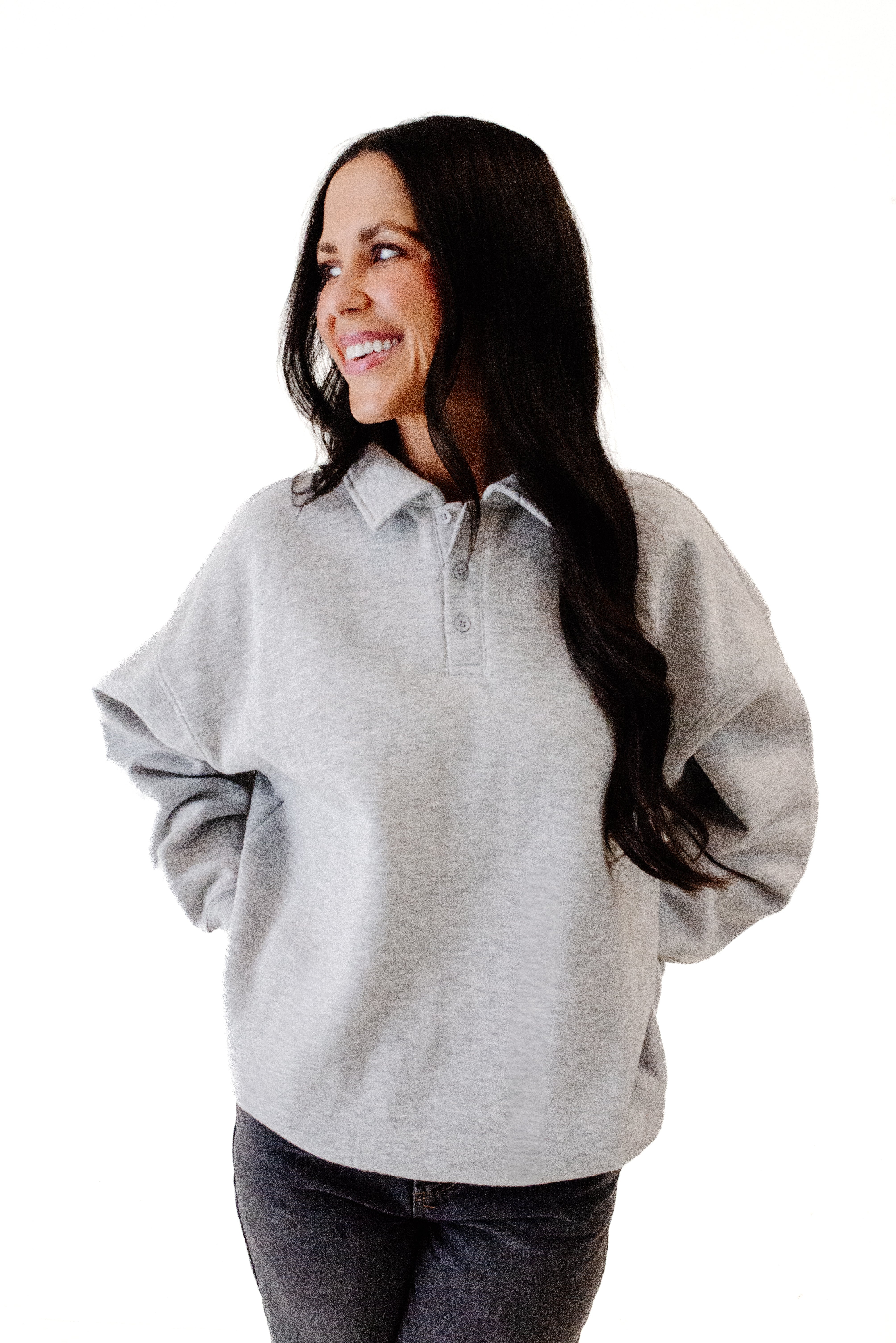 Oversized Collared Pullover