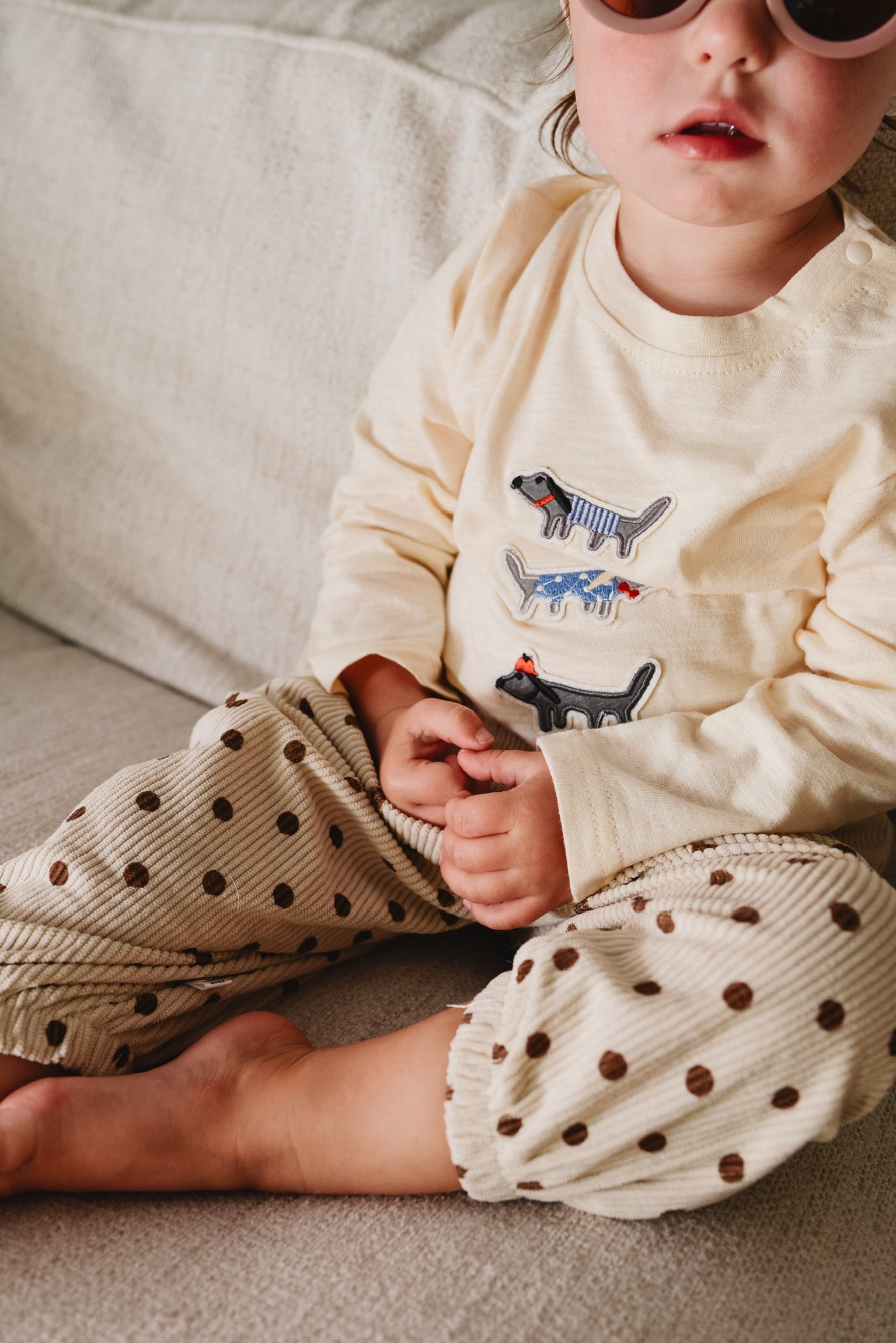 Mini Dutch | Embroidered Woof Woof Shirt