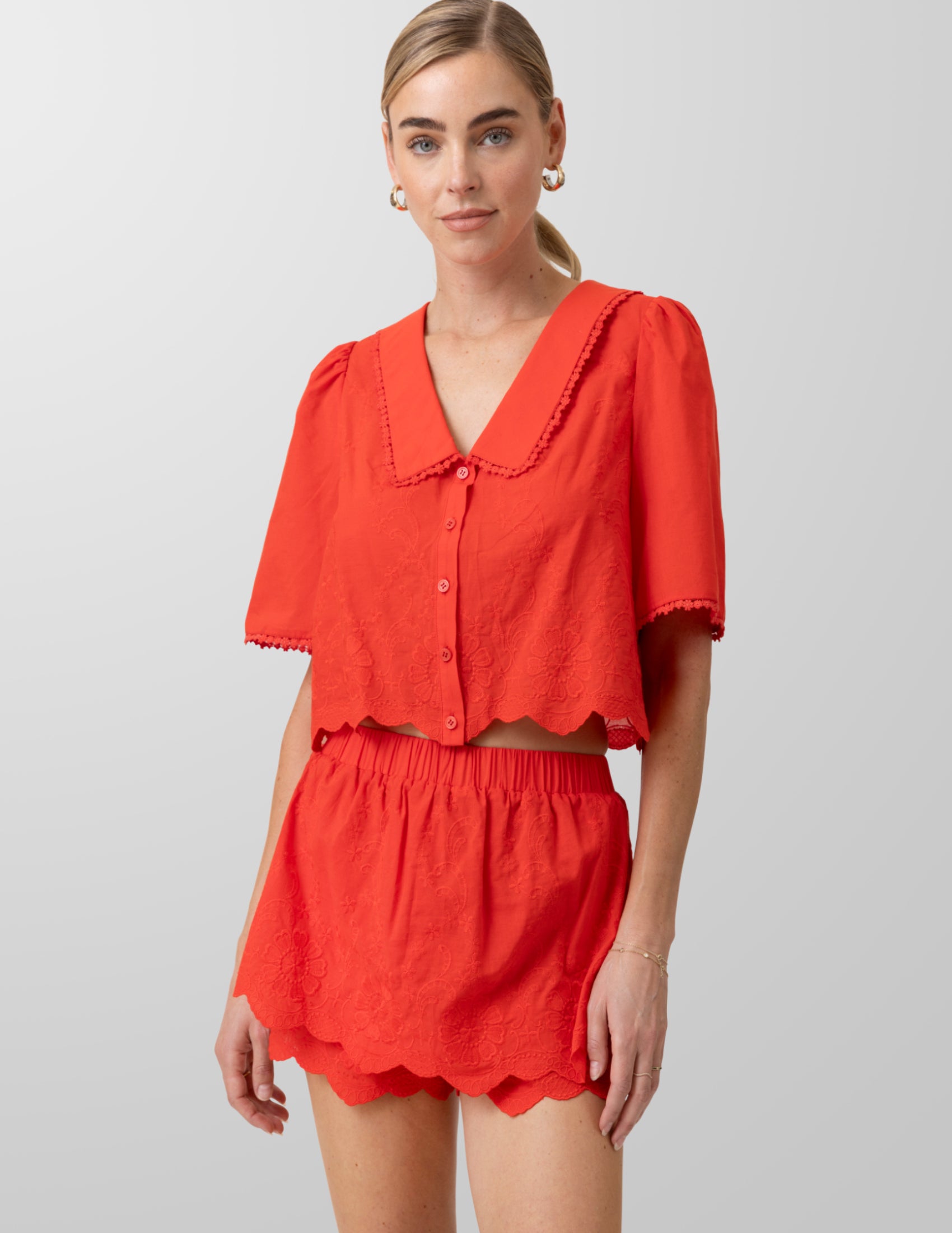 Rou Scalloped Skort
