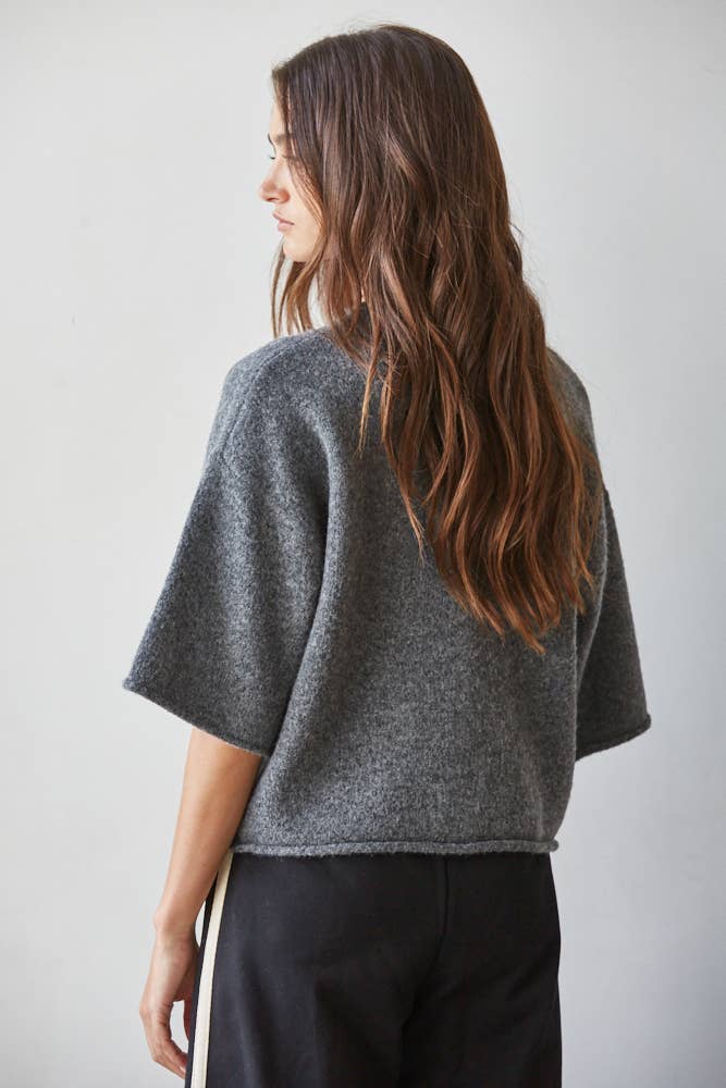 Knit Quarter Sleeve Sweater