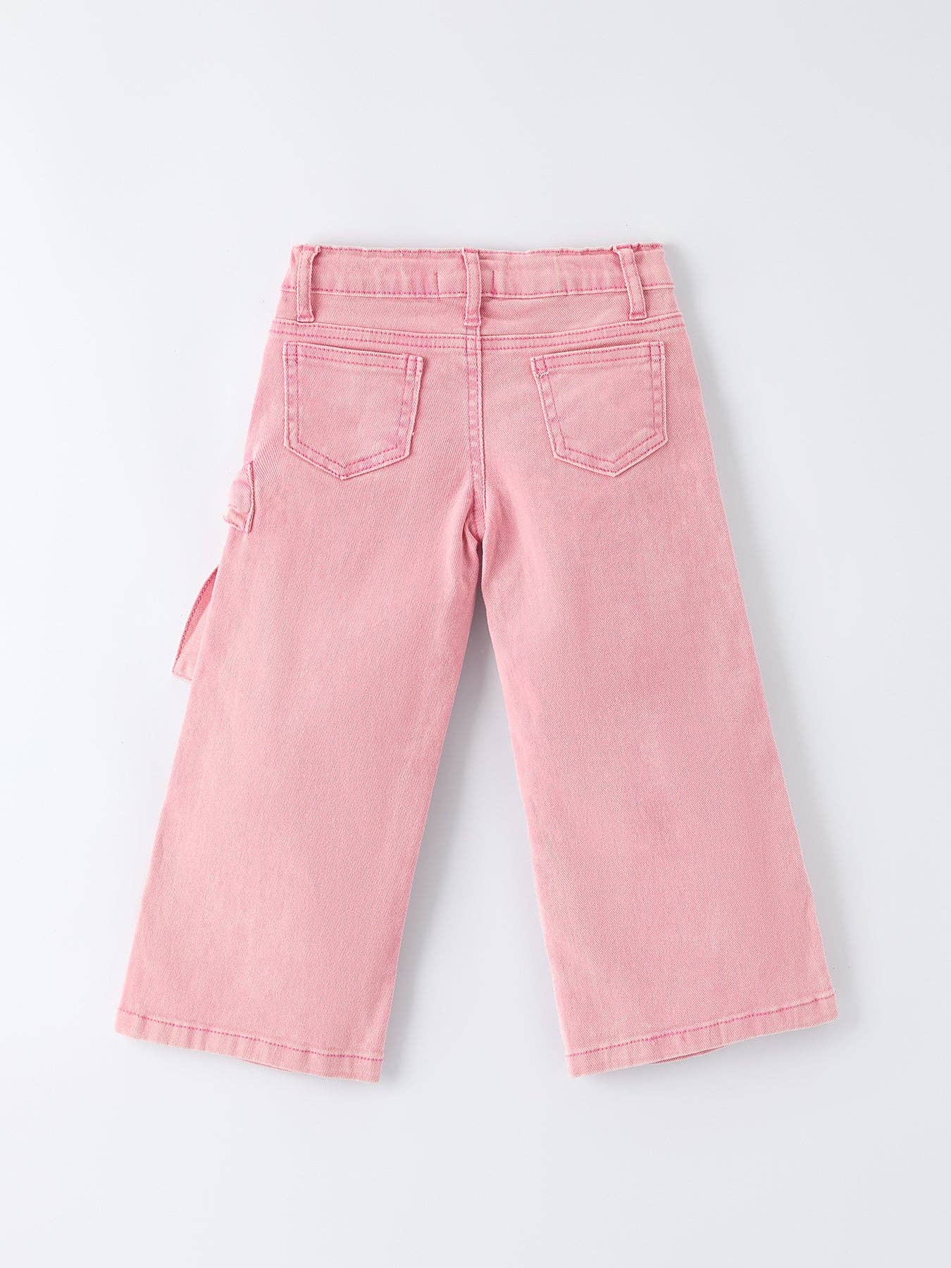 Mini Dutch | Pink Bow Girls Denim Pants