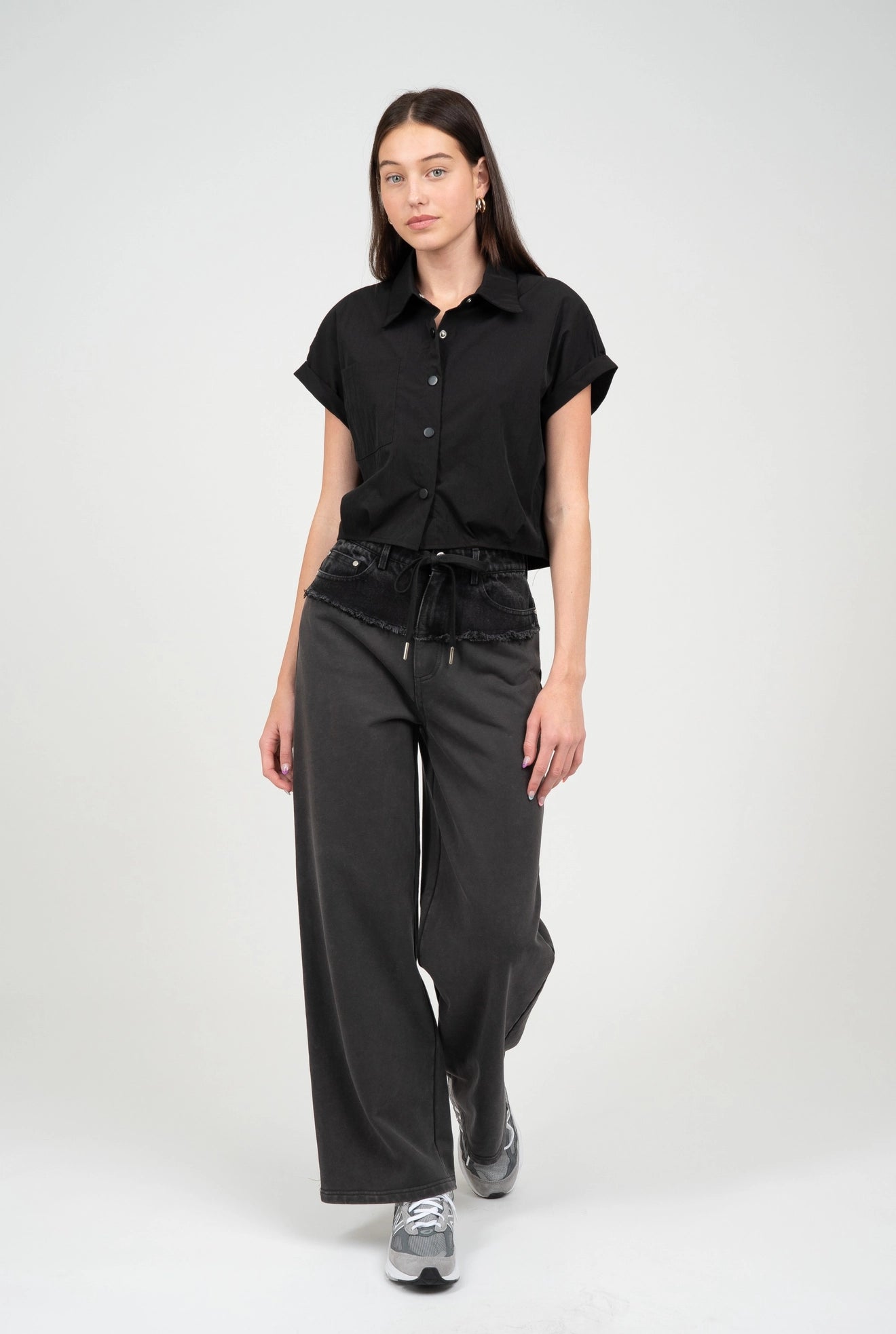 Cara Black Cropped Top image 1