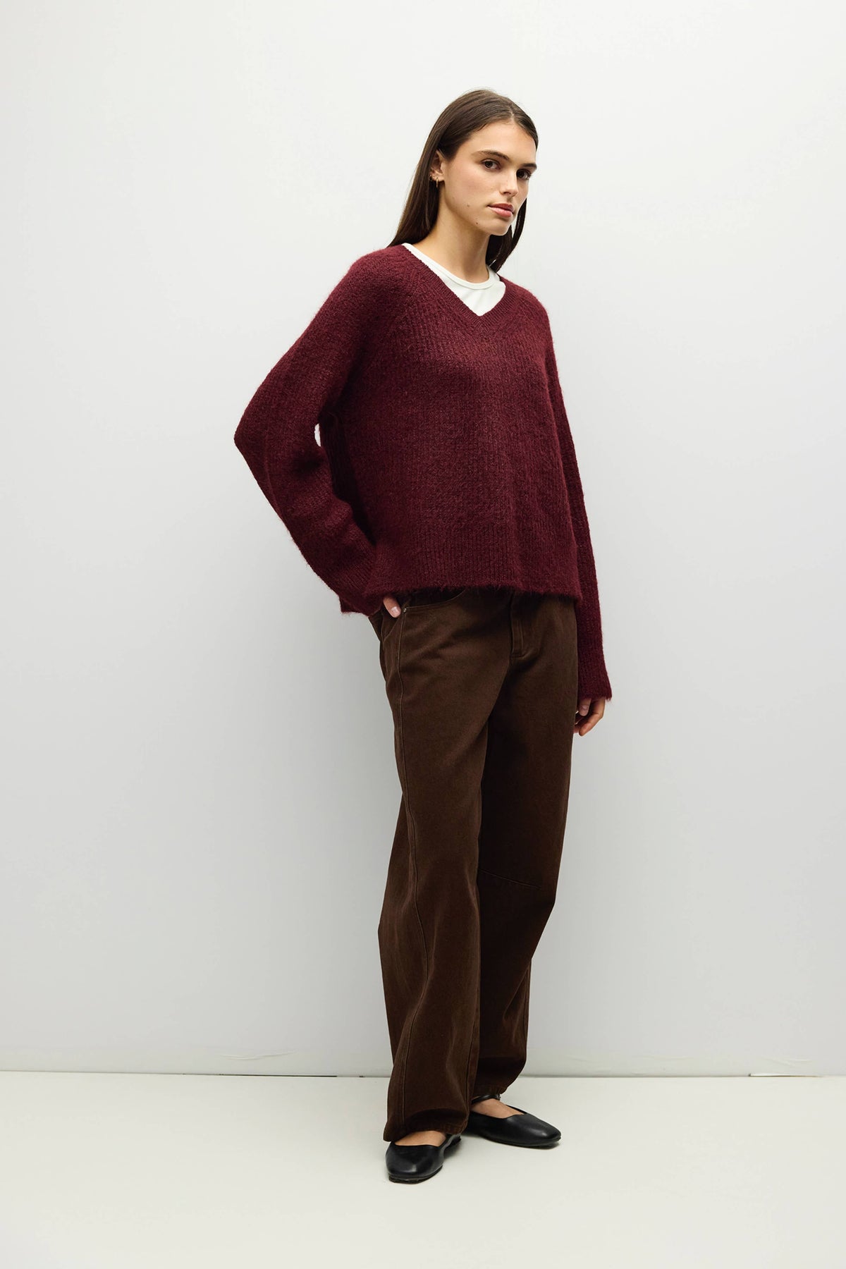 The Olivia Sweater | V Neck Sweater