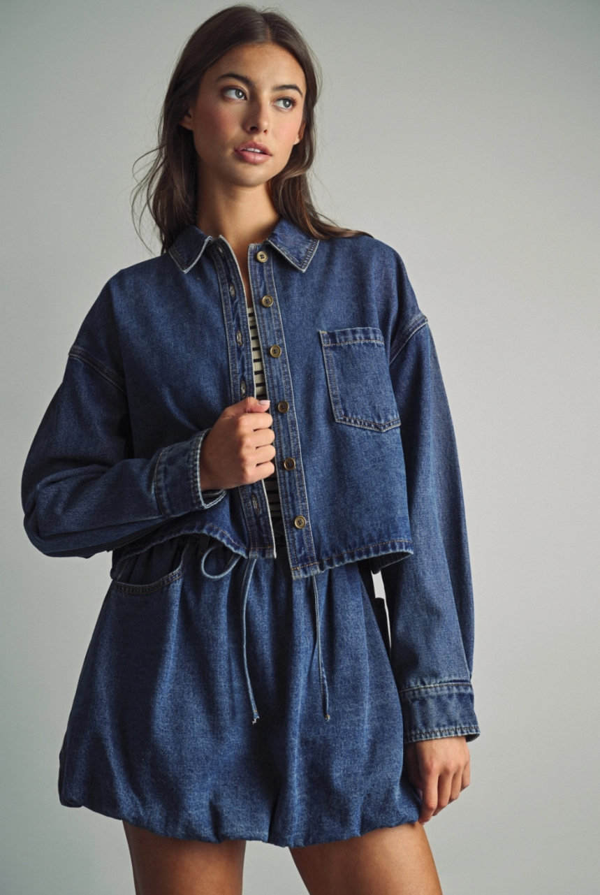 Indigo Denim Top