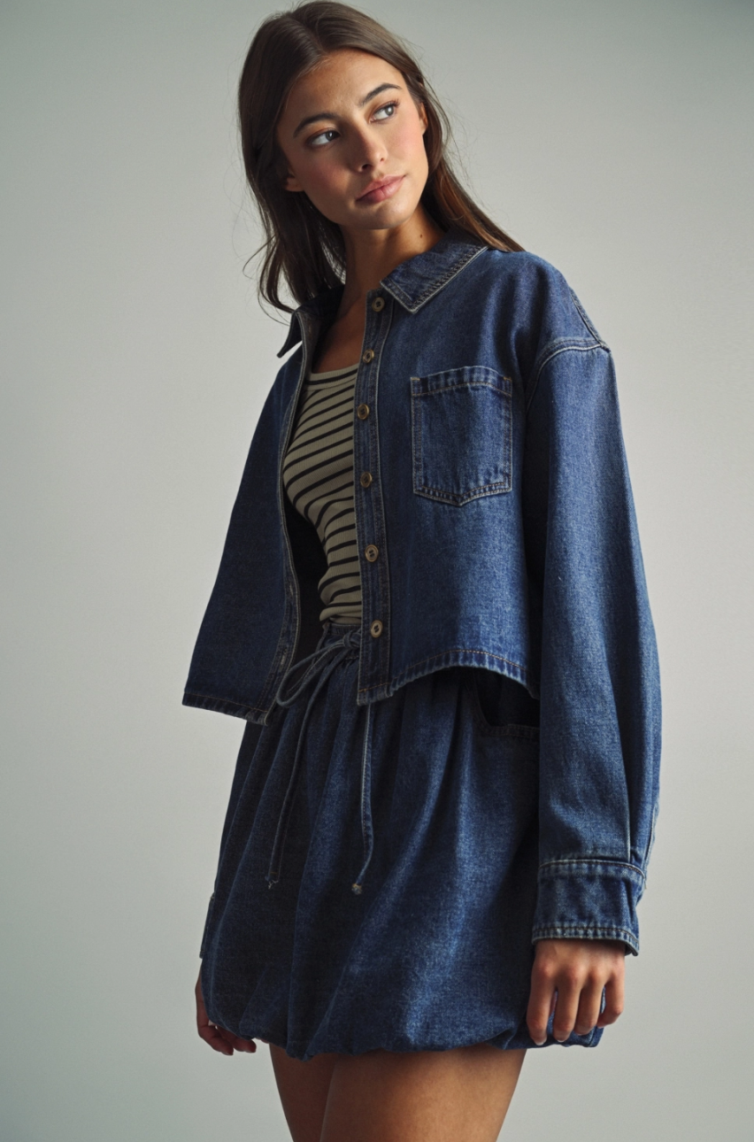 Indigo Denim Top
