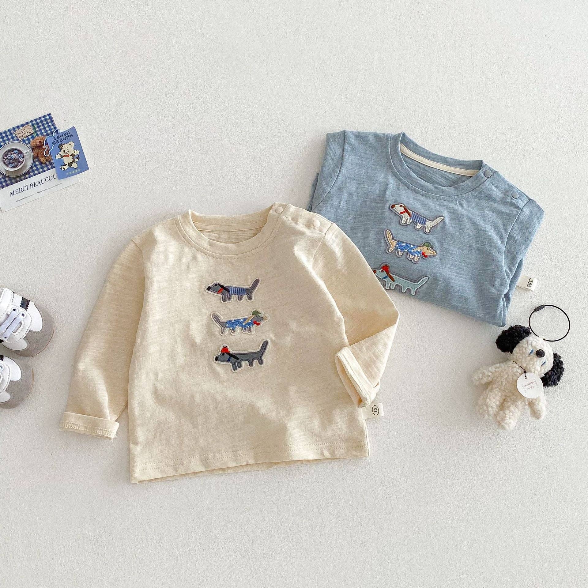 Mini Dutch | Embroidered Woof Woof Shirt