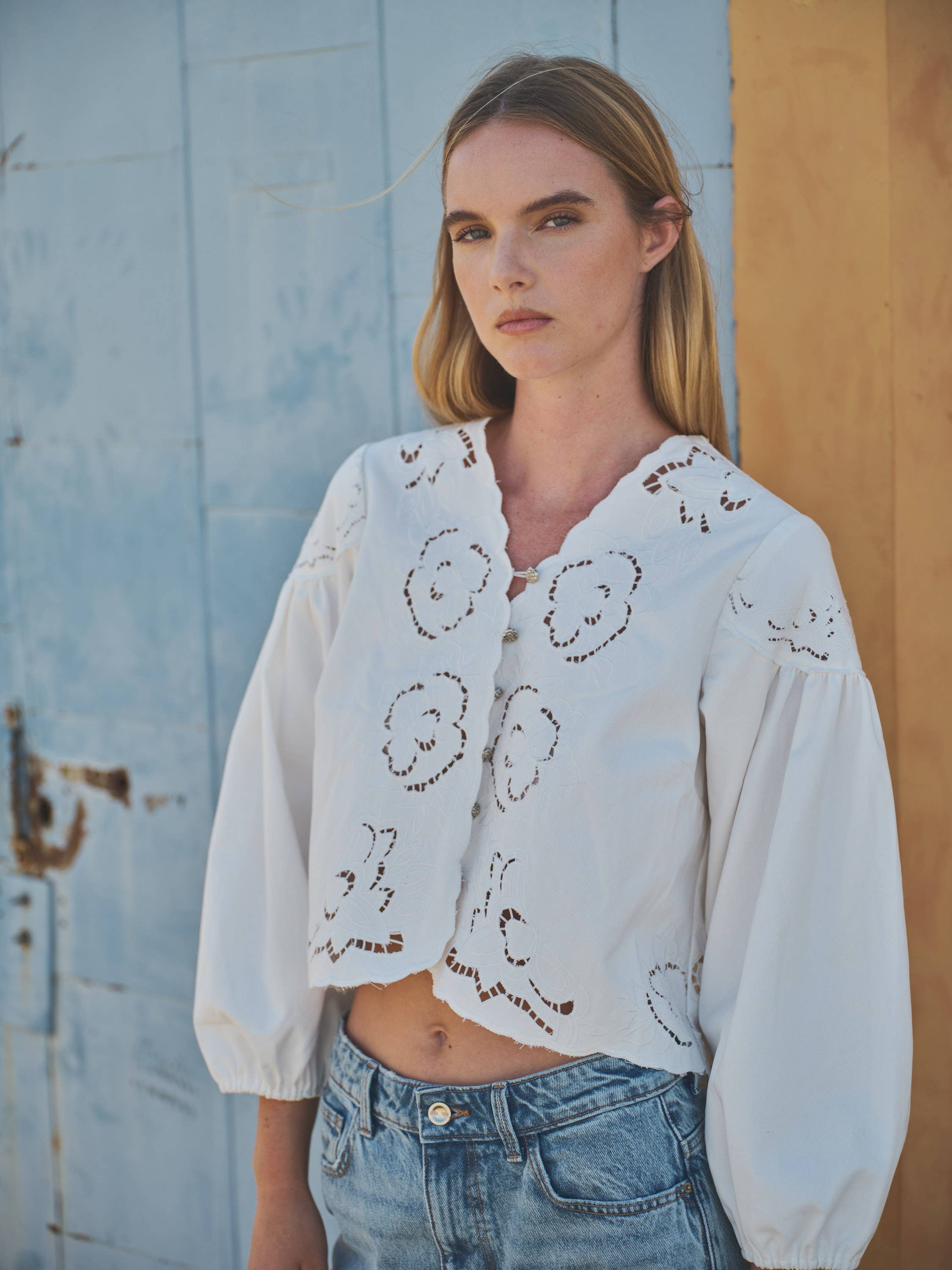 Willow Denim Blouse