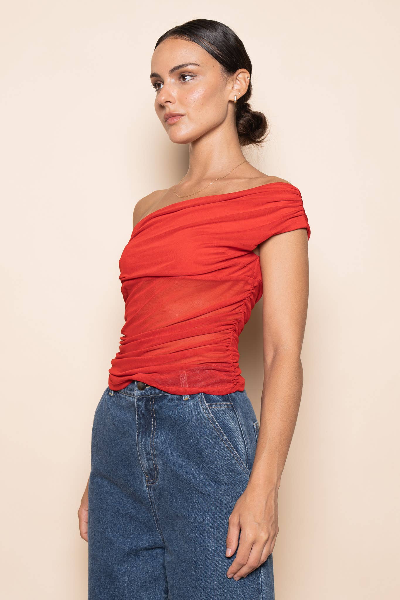 Mina Off The Shoulder Tank