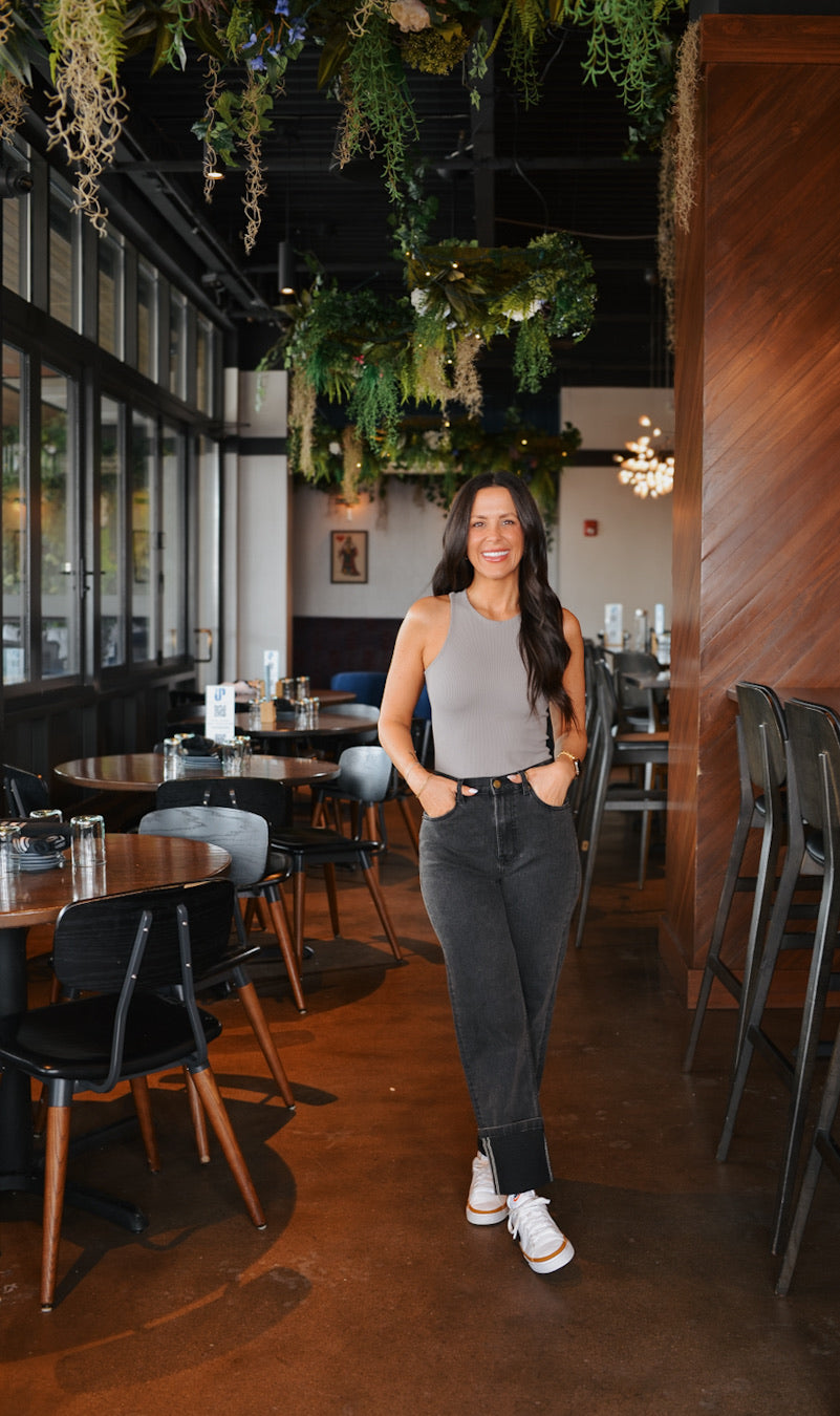 Rene Seamless Bodysuit in Smoky Taupe image 1