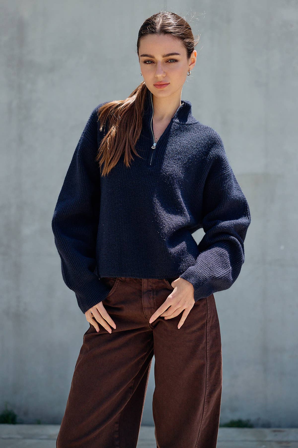 Everette Quarter Zip Sweater