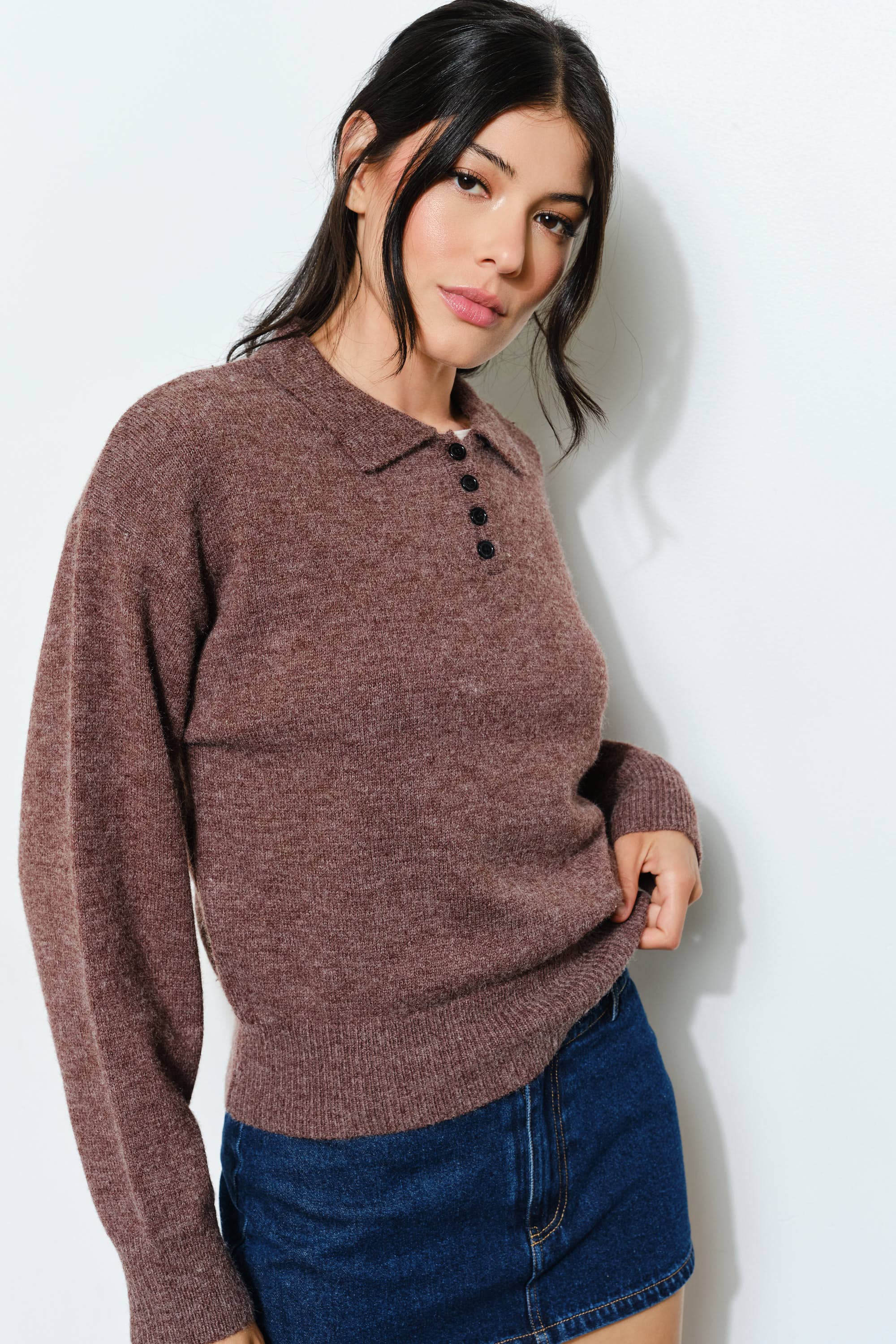 GINA KNIT POLO