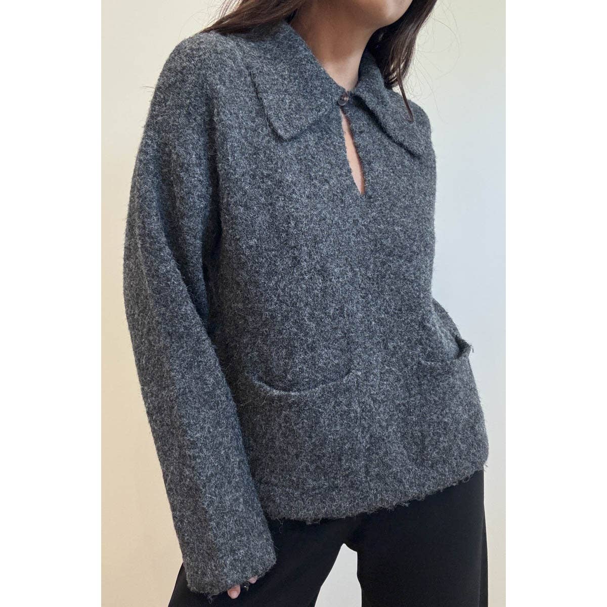 Clem Oversized Collar Sweater