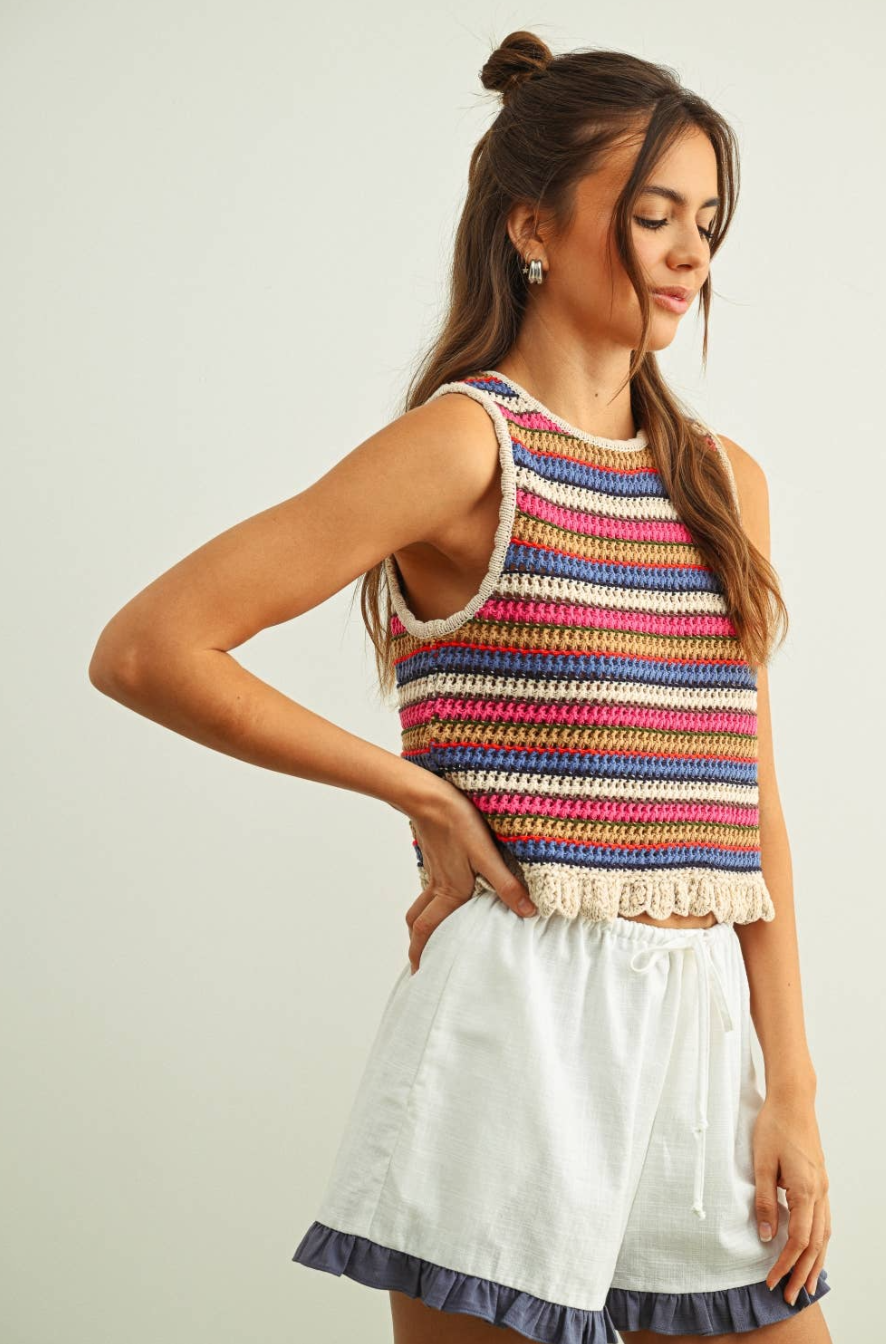 Multi Color Knit Top