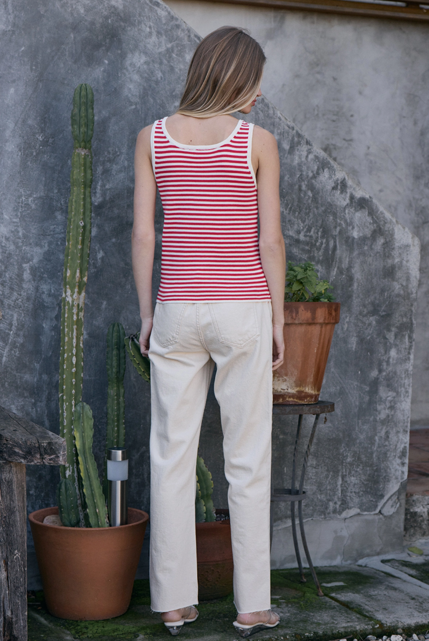 Mia Striped Knit Tank